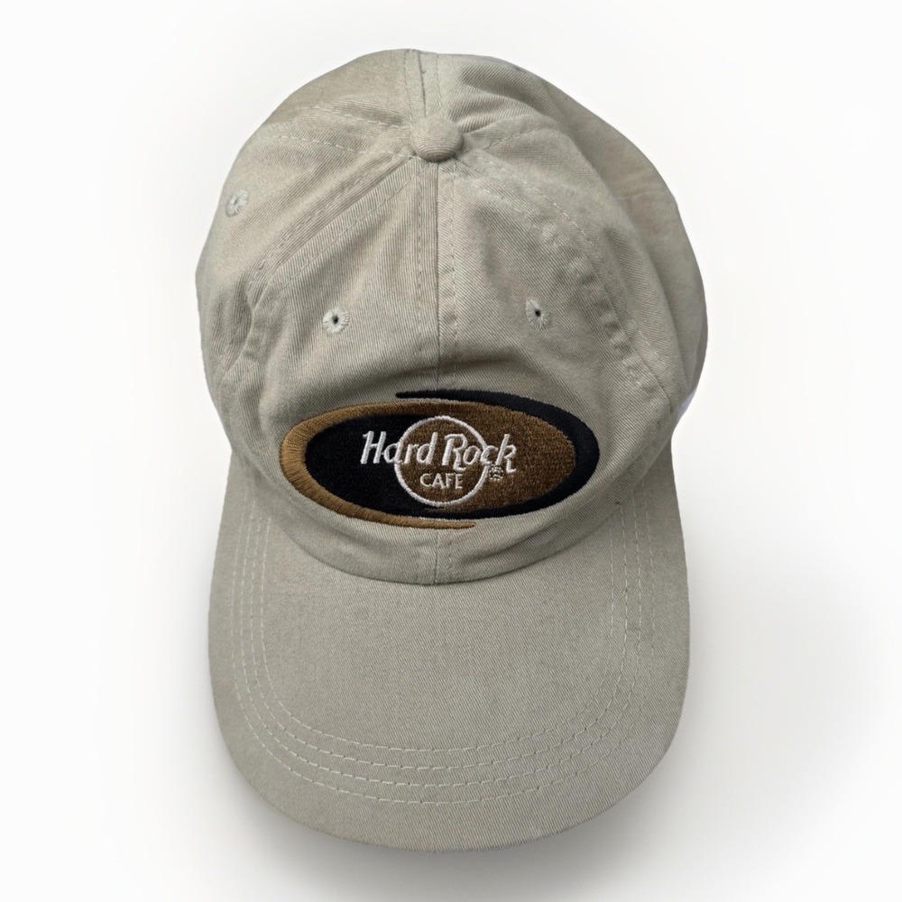 Vintage‎ Hard Rock Café Cap Hat London Khaki Tan